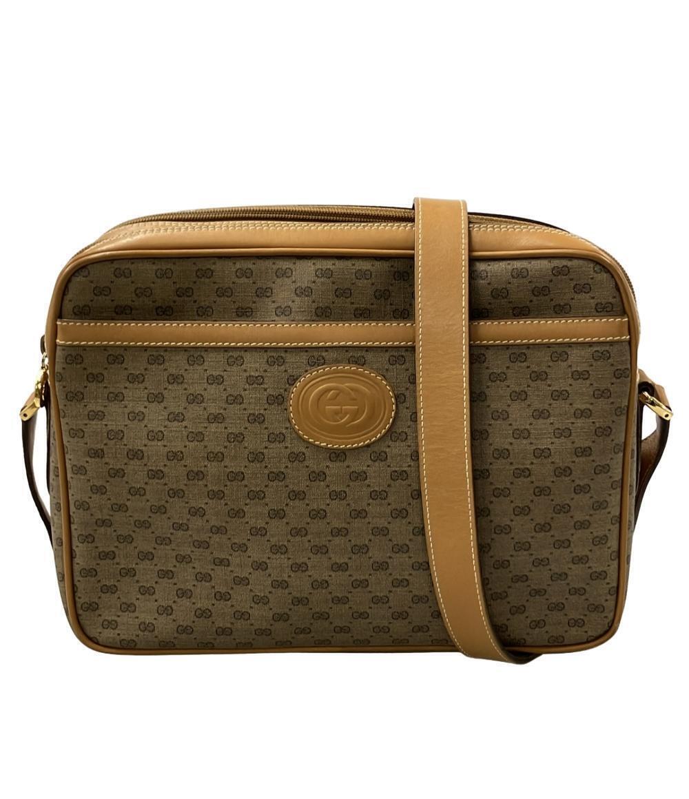 Gucci GG Crossbody Bag Leather Brown